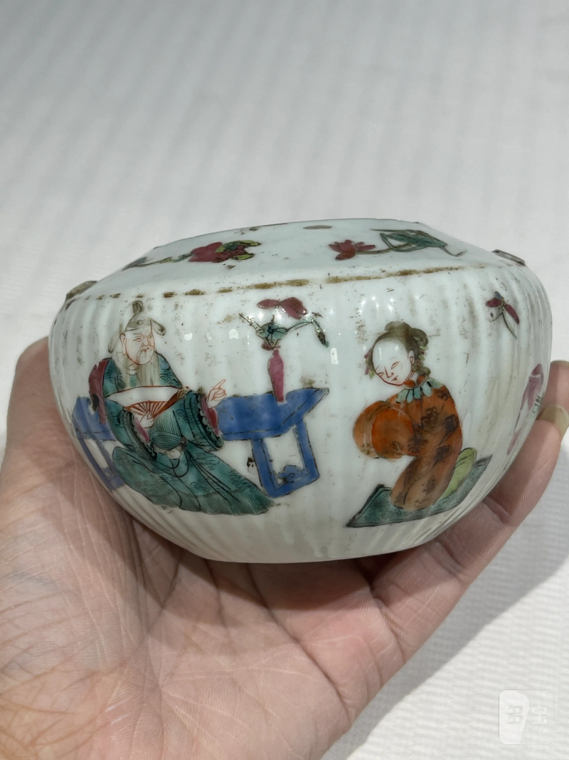 清代 粉彩茶壶一组十五件 - 图54